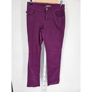 Lee Women's Purple Cotton Blend Perfect Fit Skinny Jeans Size M
